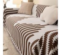 Jeté De Canapé Grande Taille, Plaid Antidérapant Chien, Grand Plaid XXL, Chenille Couverture Housse, Lavable (#328, 180x360cm)