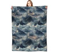 Jeté De Canapés Phare Moelleux Couverture Plaid Comfort Couverture Polaire pour Maison Voyages Divans