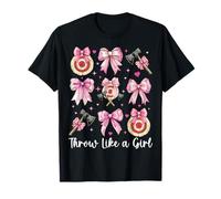 Jeté de Hache Lanceur de Hache avec nœud Coquette Like A Girl T-Shirt