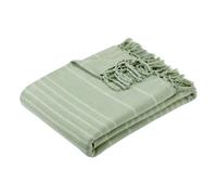 Jeté de lit Anjali 220x160 vert céladon en coton - Atmosphera Créateur d'intérieur