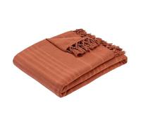 Atmosphera - Jeté de lit Anjali 220x160 Terracotta en Coton