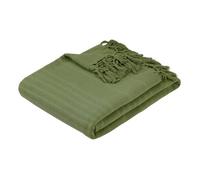 Atmosphera - Jeté de lit Anjali 220x160 Vert Kaki en Coton