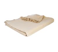 Atmosphera – Jeté de lit Anjali – Coton beige 230 x 250 cm