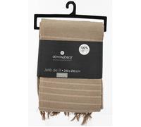 Atmosphera – Jeté de lit Anjali – Coton beige 230 x 250 cm
