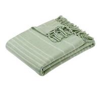 Jeté de lit Anjali 220x160 vert céladon en coton - Atmosphera Créateur d'intérieur