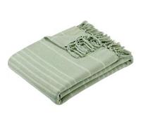 Jeté de lit Anjali 230x250 vert céladon en coton - Atmosphera Créateur d'intérieur