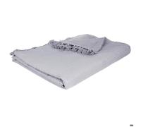 Atmosphera - Jeté de lit en Coton - Gris Clair 230x250 cm