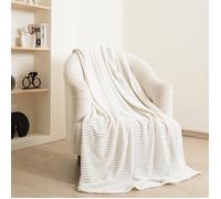 Jeté de lit doux - Paco Home - 150x200 cm - Blanc - Polyester - Confort - Lavage en machine - Classique - Uni