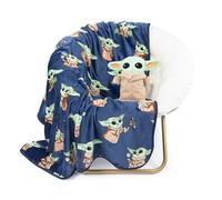 Jeté de lit ensemble Star Wars The Mandalorian Grogu avec peluche