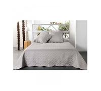 Linder boutis Contemporain jeté de lit Californie Coloris Gris Clair en 250x260cm