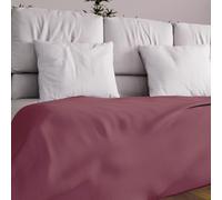 Soleil d'ocre, Adele, Couvre lit, jeté de canapé, Coton, Framboise, 180x220 cm