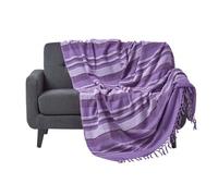 Jeté de lit ou de canapé à rayures Morocco Violet 255 x 360 cm