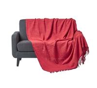 Jeté de lit ou de canapé Terracotta Nirvana en coton, 225 x 255 cm