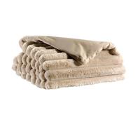 Jeté de lit - VIVARAISE - Alice - 240 x 260 cm - Polyester - Lin