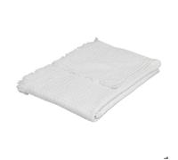 Jeté de lit ""Widdy"" coton 130x180cm blanc - Atmosphera createur d'interieur