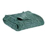 Jeté stonewashed Tana vert de gris 260 x 260 cm Vivaraise VERT DE GRIS G