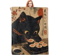 Jeté Sushi pour Chat Mignon Couverture De Canapé Chaise M
