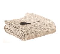 Vivaraise - Jeté de lit et de canapé Tana - Couverture d'appoint, Couette légère réversible - 100% Coton lavé Stonewashed - Tissage nid d'abeille