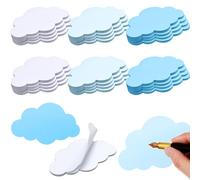Jetec Lot de 24 blocs-notes adhésifs en forme de nuage - Faciles à poster - Pour homme et femme - Papeterie - Bureau - Maison - Mariage - Fête d'anniversaire - Fournitures de reconnaissance des