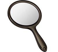 Jetec miroir à main double face avec poignée, miroir de maquillage rond grossissant 1 x / 3 x multifonction portable pour voyage et maquillage quotidien femme (noir)
