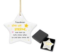 Jetec Peinture d'Un Pendentif en Céramique pour Votre Meilleure Amie Petit Cadeau de Remerciement pour Femmes, Cadeau d'Adieu, Amies, Collègues Pendentif Décoratif pour Sapin de Noël