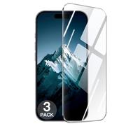 JETech 9H+ Protection D'écran Incassable pour iPhone 17 Pro Max 6,9 Pouces, Film en Verre Trempé Qualité Militaire avec Outil d'Installation Facile, Compatible Coque, HD Transparent, Lot de 3