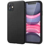 JETech Coque en Silicone pour iPhone 11 (2019), 6,1-Pouces, Étui de Protection Complète du Corps au Toucher Soyeux, Housse Doublure Douce en Tissu Microfibre, Anti-Chocs (Noir)
