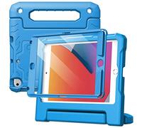 JETech Coque Enfant pour iPad Mini 5/4/3/2/1, Bleu | Pour 7,9" 2019/2015/2014/2013/2012 Modèle, Poignée-Support, Étui Housse Antichoc, Design Adapté aux Enfants