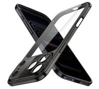 JETech Coque Fine pour iPhone 17 Pro 6,3 Pouces avec Objectif de Caméra Protection Complète, Étui Housse Transparente Protectrice Minimaliste Ultra Mince Légère (Noir)