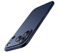 JETech Coque Fine pour iPhone 17 Pro 6,3 Pouces, Étui Housse Ultra-Mince Légère Minimaliste avec Protection d'Objectif Caméra, Mat Anti-Empreintes Digitales Finition (Bleu Foncé)