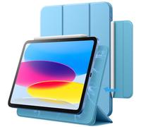 JETech Coque Magnetique pour iPad (A16) 11ème/10ème Génération (2025/2022), Attachement Magnetique, Fin Housse Étui avec Veille/Réveil Automatique (Bleu Ciel)