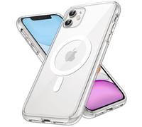 JETech Coque Magnétique pour iPhone 11 6,1 Pouces Compatible avec Recharge sans Fil MagSafe, Housse de Téléphone Antichoc, Dos Transparente Anti-Rayures (Transparente)