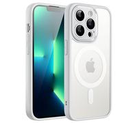 JETech Coque Magnétique pour iPhone 13 Pro 6,1 Pouces Compatible avec MagSafe, Etui Translucide Mat Arrière Housse Protection Complète de l'Objectif de Caméra Fine Antichoc (Gris)