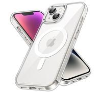 JETech Coque Magnétique pour iPhone 14 Plus 6,7 Pouces Compatible avec MagSafe Recharge sans Fil, Étui Housse de Téléphone Antichoc, Dos Transparente Anti-Rayures (Transparente)