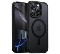 JETech Coque Magnétique pour iPhone 16 Pro 6,3 Pouces avec Bouton de Capture de Contrôle de Caméra, Compatible avec MagSafe, Étui Housse Translucide Dos Mat Fine Antichoc (Titane Noir)