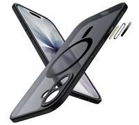 JETech Coque Magnétique pour iPhone 17 6,3 Pouces Compatible avec MagSafe, Étui Housse de Fine Antichoc avec Bouton de Contrôle de Caméra Intégré, Dos Translucide Mat (Noir)