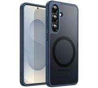 JETech Coque Magnétique pour Samsung Galaxy S25 Plus, Bleu Orage
