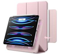 JETech Coque Magnétique Uniquement pour iPad Pro 11 Pouces (2022/2021/2020/2018 Modèle) et iPad Air 5/4 10,9 Pouces, pour la Charge de Pencil 2, Housse Étui Attachement Magnétique (Rose)