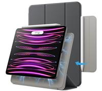 JETech Coque Magnétique Uniquement pour iPad Pro 11 Pouces (2022/2021/2020/2018 Modèle) et iPad Air 5/4 10,9 Pouces, pour la Charge de Pencil 2, Housse Étui Attachement Magnétique (Gris Sidéral)