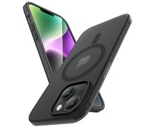 JETech Coque Mat pour iPhone 14 6,1 Pouces Compatible avec MagSafe, Anti-Jaunissement et Anti-Empreintes Digitales, Étui Housse Souple en TPU Givré Translucide Antichoc (Minuit)
