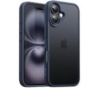 JETech Coque Mate pour iPhone 16, Bleu Orage