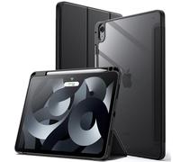 JETech Coque pour iPad Air 11 Pouces M4/M3/M2 (2026/2025/2024), iPad Air 5/4 (10,9 Pouces 2022/2020 5eme/4eme Génération) avec Porte-Pencil, Étui Arrière Fin Support Antichoc Tablette (Noir)