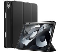 JETech Coque pour iPad Air 11 Pouces M4/M3/M2 (2026/2025/2024), iPad Air 5/4 (10,9 Pouces 2022/2020 5eme/4eme Génération) avec Porte-Stylet, Étui Mince Tablette avec Dos en TPU Souple (Noir)