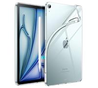 JETech Coque pour iPad Air 11 Pouces M4/M3/M2 (2026/2025/2024), iPad Air 5/4 (Modèle 2022/2020, 5ème/4ème Génération), TPU Transparent Étui, Support la Charge de Pencil Pro/2 (Transparente)