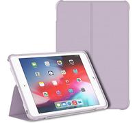 JETech Coque pour iPad Mini 5 et iPad Mini 4 (modèle 2019/2015), Housse Coque avec Support à Double Pliage avec Couverture arrière Antichoc de TPU, Veille/Réveil Automatique (Violet Clair)