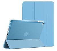 JETech Coque pour iPad Mini 5e Gén 7,9" (2019), Bleu | Étui Housse Dos Translucide Fin, Support 3 Volets, Veille/Réveil Auto, Protection Légère Antichoc