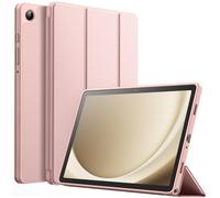 JETech Coque pour Samsung Galaxy Tab A9+ / A9 Plus 11 Pouces 2023, Tablette Étui Housse de Protection en TPU Souple à Trois Volets Support, Veille/Réveil Automatique (Or Rose)