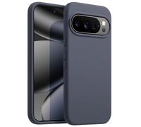 JETech Coque Silicone Liquide pour Google Pixel 10/10 Pro 2025, Protection Intégrale Soyeuse et Douce au Toucher, Étui Housse de Anti-Rayures avec Doublure en Microfibre (Quartz Gris)