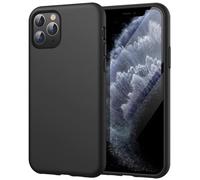 JETech Coque Silicone pour iPhone 11 Pro Max 6,5 Pouces, Protection Complète du Corps au Toucher Soyeux, Étui Housse Anti-Chocs Doublure Douce en Tissu Microfibre (Noir)