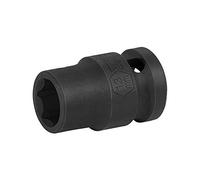 Jetech Douille à Choc 13mm 1/2 Pouce, Acier Chrome-Molybdène, Hexagone 6 Pans Peu Profond pour Cliquets, Clés Dynamiques et Électriques, Solide et Durable, Métrique